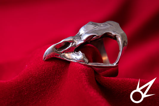 great horned Owl Skull ring