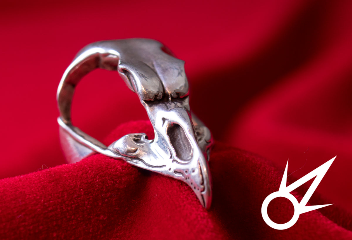 great horned Owl Skull ring
